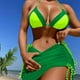 thumbnail image 1 of Augper Women's Sexy Swimsuit Three-Piece Bikini Split Bikini Swimsuit, 1 of 5
