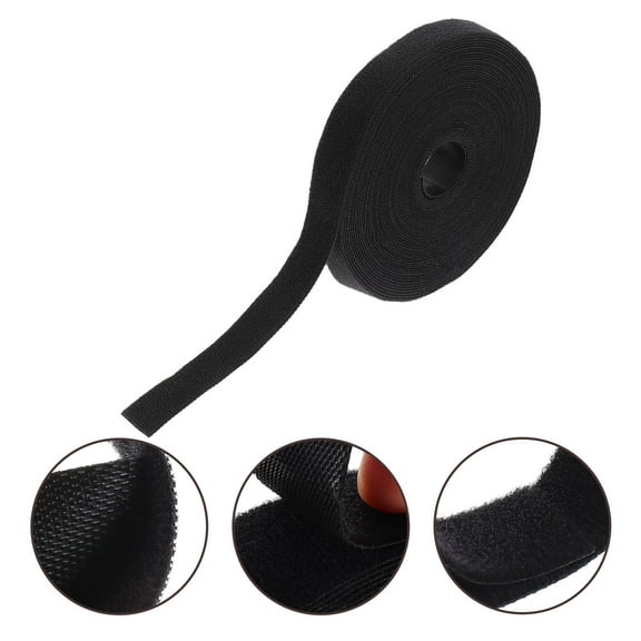 SEWCHICS Black Nylon Cord Straps Reusable Cable Organizer for Home Use