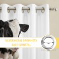 thumbnail image 6 of Funny Cows Kitchen Curtains Window Panels, Cute Art Fun Lovely Animals on Toilets Insulated Window Treatment Curtain, Grommet Curtains for Bedroom/Living Room/Bathroom, 2 Piece 52"Wx84"L, 6 of 8