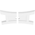 thumbnail image 2 of 24"W x 16"H x 2"ID x 5 1/4"C x 1"P Haven Architectural Grade PVC Contemporary Ceiling Medallion, Two Piece, 2 of 11