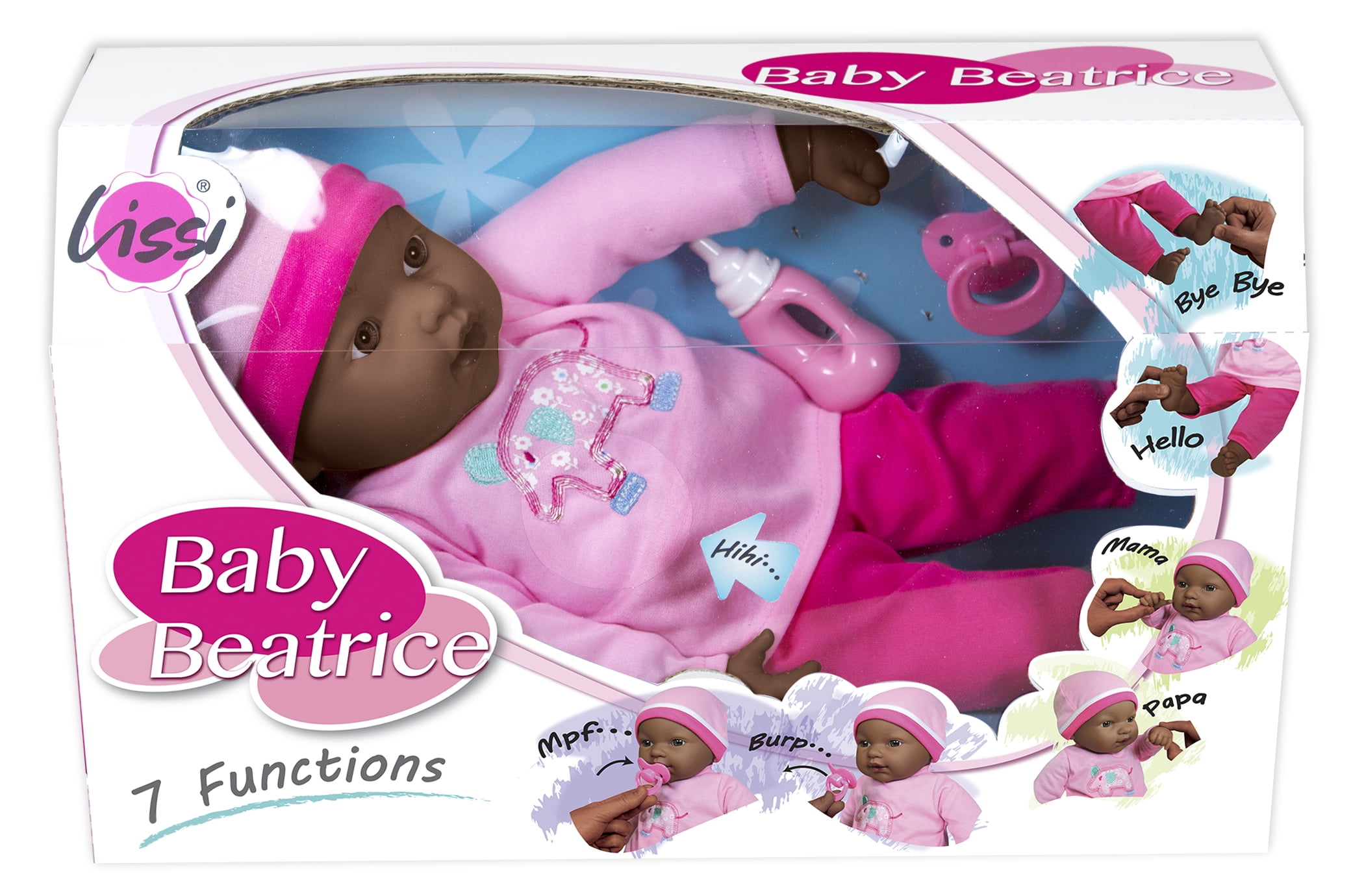 Lissi Baby Beatrice 16 inch Interactive African American Baby Doll