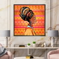 thumbnail image 2 of Designart 'Portrait of African American Woman With Turban I' Modern Framed Canvas Wall Art Print, 2 of 5