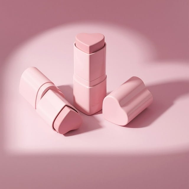 Big Save,HWRETIE Blush Clearance,Heart-Shaped Powder Blusher Available In 6 Colors 3.5G/Tube