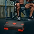 thumbnail image 2 of Fitness ajustable entrenamiento aeróbico tabla de equilibrio entrenador ligero antideslizante superficie texturizada Yoga Fitness paso a negro rojo, 2 of 8