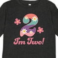 thumbnail image 4 of Inktastic 2nd Birthday Retro Flowers 2 Year Old Girl Girls Long Sleeve Toddler T-Shirt, 4 of 5