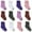 A, variant on Zwiiyzr 12 Pairs Toddler Slipper Socks Kids Baby Boys Girls 0-7 Years Children Solid Non-Slip Knitted Low Cut Warm Socks Room Socks 12Pc B