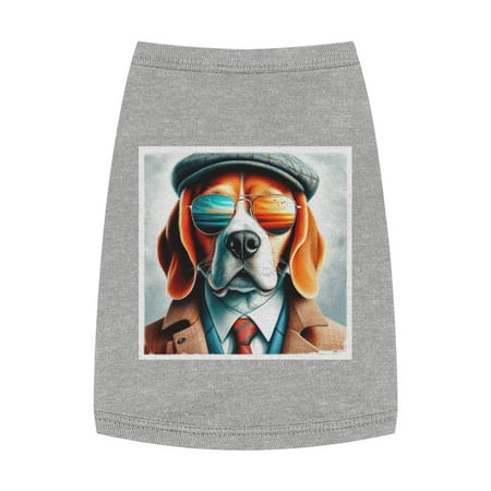 Pet Tank Top Beagle Dog Wearing Jacket And Hat