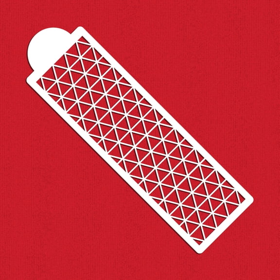Triangle Quilt Pattern Cake Stencil by Designer Stencils