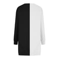 thumbnail image 5 of Dress Clearance Sale! pstuiky Dresses for Women, Women Long-Sleeved Sweatshirt Loose Crew Neck Dress Printed Hoodie Dress Jumper Dress with Pockets Leisure Black M, 5 of 5