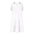 thumbnail image 5 of ZZwxWA Womens Summer Dresses Casual Cotton Linen Maxi Dress V Neck Flowy Swing Tiered Loose Beach Long Dresses Cocktail Party, 5 of 5