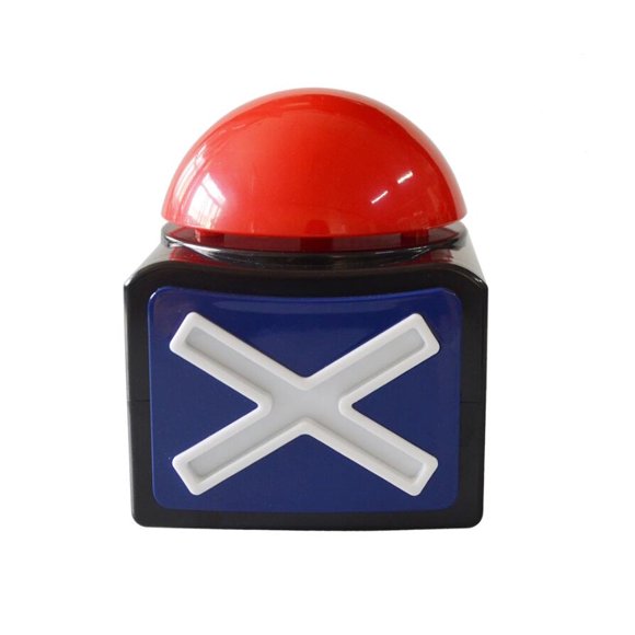 Buzzer with sound & LED lighting - THE party fun for the whole family - Ideal for game nights, quiz shows & celebrations