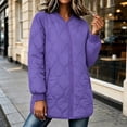 thumbnail image 6 of Women's Quilted Jacket Lightweight Zipper Fall Winter Coats Thermal Padded Puffer Jacket Loose Casual Outerwear with Pockets, 6 of 9
