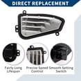 thumbnail image 4 of Resistor del Motor del Ventilador HVAC Unique Bargains No.79330S3VA01 para Acura MDX 2001-2005 V6 3.5L SUV Negro 1 Pcs, 4 of 6