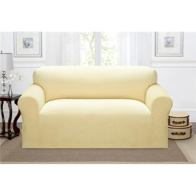 Madison DAY-LOVE-CR Kathy Ireland Day Break Loveseat Slipcover, Cream