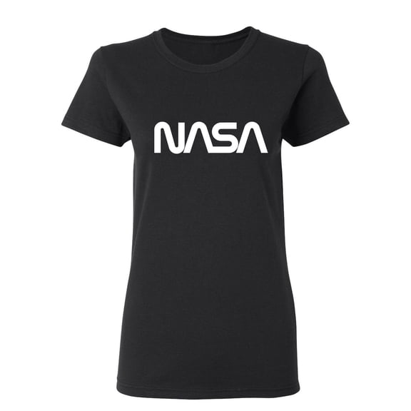 NASA Official Worm Logo Sarcastic Novelty Gift Idea Adult Humor Funny Women's Casual Tees