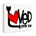 thumbnail image 4 of Scripture Walls John 3:16 Loved Arrow Bible Verse Canvas Christian Wall Art Ready to Hang Unframed, 4 of 12