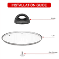 thumbnail image 3 of Universal Pot Lid Replacement Knobs, Heat Pan Lid Holding Handles (4 Pack), Small, 3 of 7