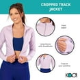 thumbnail image 5 of Kadi Women's Cropped Track Jacket, Lavender Frost, Large, 5 of 6