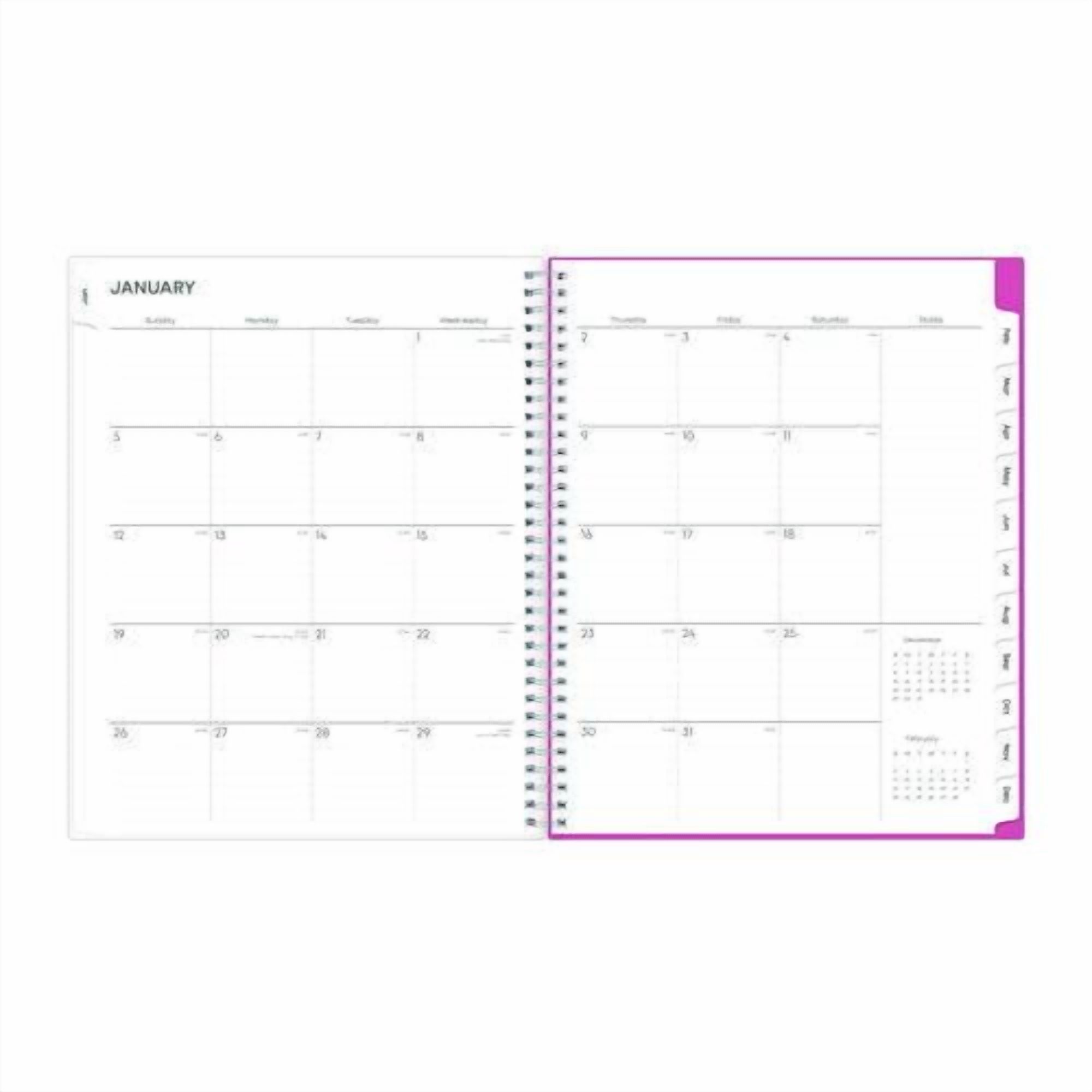 Breast Cancer Awareness Create-Your-Own Cover Weekly/Monthly Planner, Orchids Artwork, 11 x 8.5, 12-Month (Jan to Dec): 2026 | Bundle of 2