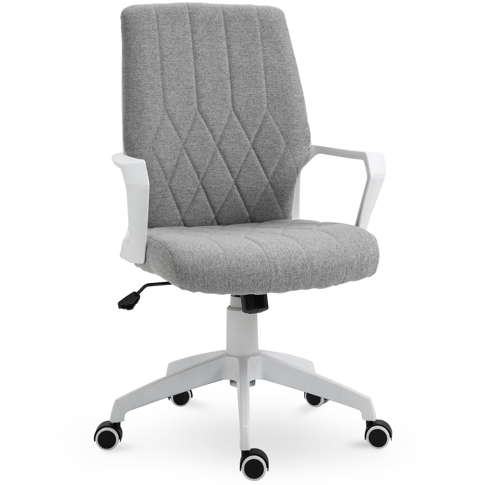Vinsetto Fabric Ergonomic 360° Swivel Office Chair with ...