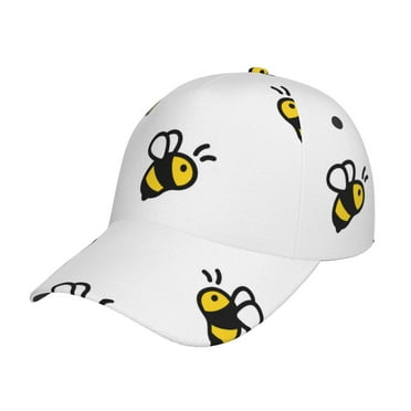 Baseball Cap Women Men- honey bee Adjustable for Baseball Hat Women and Men