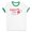 White/Kelly Green, variant on Candy Cane Cutie Ringer Tee Shirt Unisex 2X-Large White/Kelly Green