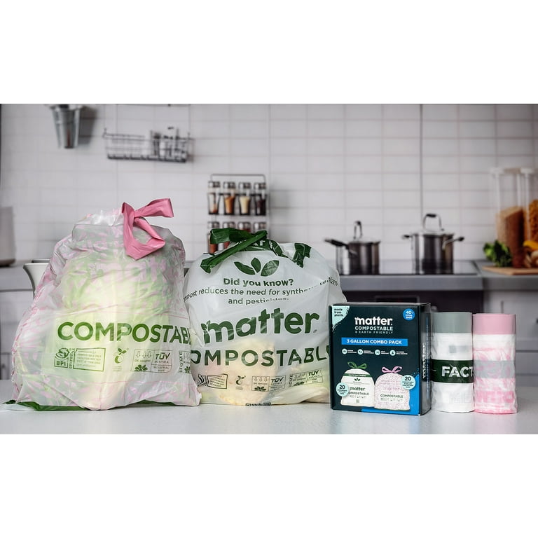 Matter Compostable 3-Gallon Food Scrap Bags, 40 Count photo 6