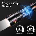 thumbnail image 2 of Jercoda 2pcs Flashlights with Side Light, Rechargeable Flashlight with 4 Modes, Zoom  Flashlights with Storage Box, Set of 2, 2 of 18