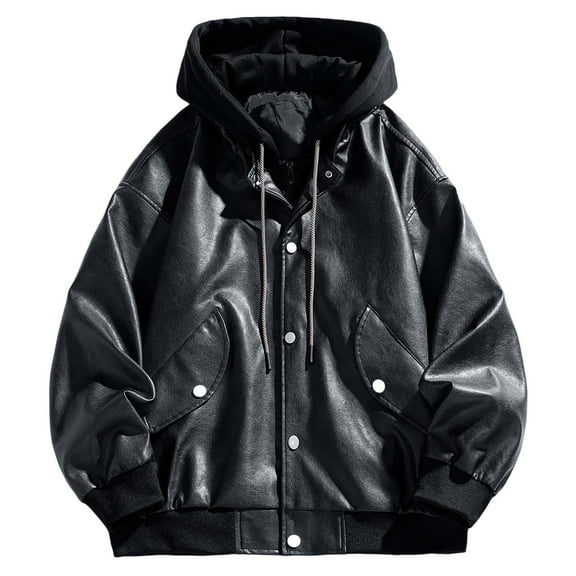 Rggeeun Men's Casual Jacket Slim Fit Winter Coat Stylish Button Front Lightweight Outerwear Comfortable Stretch Fabric For Daily Wear Outwear Streetwear