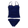 thumbnail image 1 of Tankini de 2 piezas Bleu Azul 8 Pliegues Retro, 1 of 2