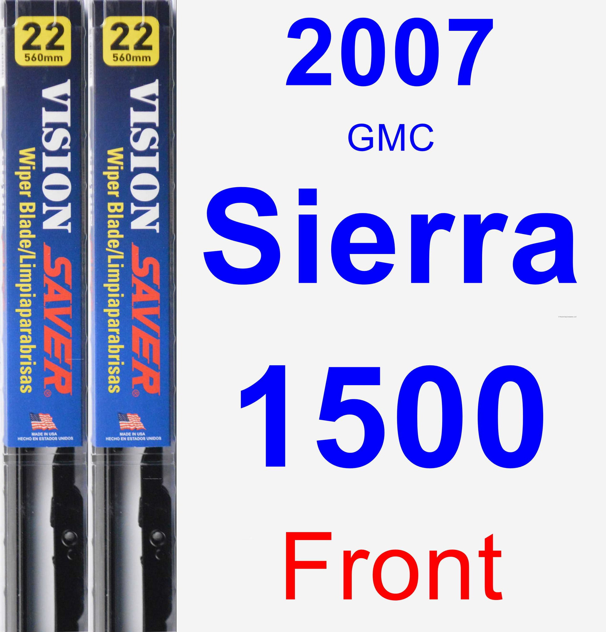 2007 GMC Sierra 1500 Wiper Blade Set/Kit (Front) (2 Blades) - Vision Saver - Walmart.com 2001 Gmc Sierra 1500 Wiper Blade Size
