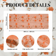 thumbnail image 6 of Sm:)e Orange 3D Floral Gauze Embroidery Table Runner 120 Inches (10 Feet), Seasonal Fall Sheer Decor for Kitchen & Dining Spaces, Ideal for Holidays, Weddings, Birthdays & Home Parties, 6 of 8