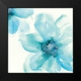thumbnail image 2 of Paschke, Chris 20x20 Black Modern Framed Museum Art Print Titled - Teal Cosmos I, 2 of 5