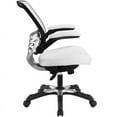 thumbnail image 2 of Hawthorne Collection Faux Leather Mesh Office Chair in White, 2 of 4