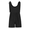 thumbnail image 5 of Maean Women's Summer Casual Jumpsuits Crew Neck Sleeveless Wide Leg Loose Rompers Comfy Shorts with Pockets, 5 of 7