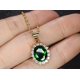 thumbnail image 4 of Conjunto de joyería para mujer, gota de agua, circonita cúbica, pendientes de cristal artificial, collar con colgante, anillo abierto, pulsera de tenis, boda, aniversario, cumpleaños, compromiso, regalo, juego de 3 piezas ER, 4 of 5