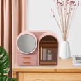 thumbnail image 5 of Cosmetics Storage Box Makeup Organizer with LED Light and Mirror Rechargea, 5 of 12