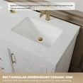 thumbnail image 4 of Leon 24" Single Bathroom Vanity in Washed White w/Lightning White top & Mirror, 4 of 14