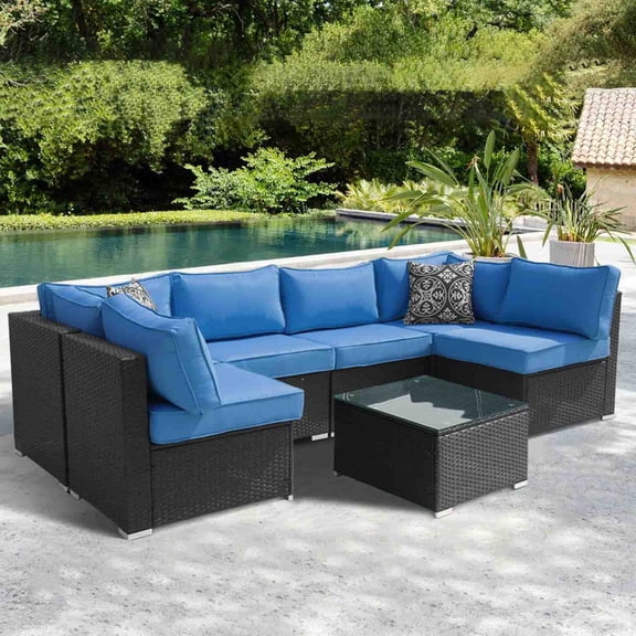 Patio Cushion Covers Replacement Splashproof UV-Resistant with Zippers, for Outdoor Patio Furniture