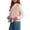 G02 Pink, variant on LUGOGNE Boys Girls Quilted Vest Button Front Sleeveless V Neck Lightweight Padded Jacket with Wave Stitching Kids Everyday Casual Layering Outerwear for Spring Fall School