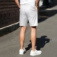 thumbnail image 4 of Homeyce Golf Shorts for Men Button Elastic Waistband Flat Front Shorts with Pockets Water-Resistant Dress Shorts Work Golf Casual Lightweight Quick Dry Chino Shorts,Gray S, 4 of 4