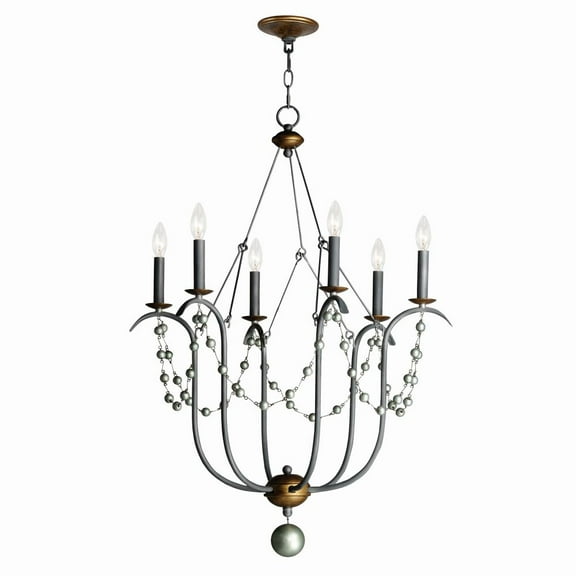 20486GN Maxim Lighting Formosa - 6 Light Chandelier-36.5 Inches Tall and 27 Inches Wide-Golden Noir Finish    -Traditional Installation