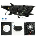 thumbnail image 2 of AKKON - For Toyota Land Cruiser Black Bezel 3D DRL Daylight LED Strip Projector Headlights Front Lamps Pair Set, 2 of 7