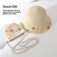 thumbnail image 4 of Chapeau d'Été Casquette de Soleil Couvre-Chef de Plage Artisanat Réglable Finition Fine Décorations Unisexes Anti-Soleil Fournitures Multifonctionnelles Extérieures Sac Beige, 4 of 5