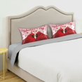 thumbnail image 5 of Dailycode Satin Pillow Case Standard Silk Pillow Cover for Hair and Skin Envelope Closure Cardinals in Love 20"x26", 5 of 9