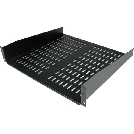 StarTech 2U 16in Universal Vented Rack Mount Cantilever Shelf - Fixed Server Rack Cabinet Shelf - 50lbs / 23kg (CABSHELFV)