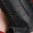 thumbnail image 6 of Winter Black Women's Gloves PU Leather Keep Warm Touch Screen Windproof Driving Guantes Autumn Business Female Guantes (Black,One Size), 6 of 7