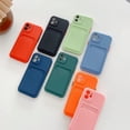 thumbnail image 2 of iPhone11 6.1 case with Card Holder, Ultra Slim Fit Silicone TPU Phone Cover Soft Shockproof Protective Phone case for iPhone11 6.1 - Black, 2 of 13