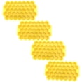 thumbnail image 2 of Bandeja de hielo hexagonal SiliBlockYellow 4Pzas Amarillo Silicón 37Cavidades Grado Alimenticio Flexible., 2 of 2