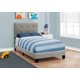 thumbnail image 2 of Cama - Tamaño Twin / Lino Gris Monarch Specialties I 5920T, 2 of 2